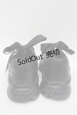 画像3: m petit by misako / AMハートガラチュールスニーカー M 黒 S-25-12-12-019-LO-SH-AS-ZS