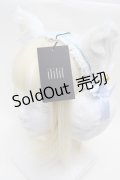 ililil / 飼ってくれるかニャ？イヤーマフ  白ｘサックス S-25-12-12-026-PU-AC-HR-ZS