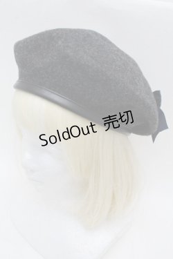 画像3: metamorphose / エンブレム刺繍ベレー  黒 S-25-12-12-031-ME-AC-HR-ZS