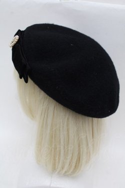 画像2: m petit by misako / NINA's AMカメオベレー  黒 S-25-12-12-032-LO-AC-AS-ZS