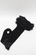 metamorphose / ラッセルレースハイソックス  黒 S-25-12-13-001-ME-ZA-AS-ZS
