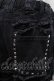 画像3: REFLEM / スタッズ付きダメージデニムハーフパンツ  黒 S-25-12-13-046-PU-PA-AS-ZS (3)