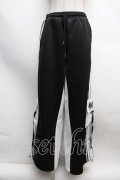 Amilige / バイカラー裾ポケットラインジャージパンツ  黒ｘ白 S-25-12-13-049-PU-PA-AS-ZS