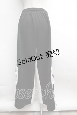 画像3: Amilige / バイカラー裾ポケットラインジャージパンツ  黒ｘ白 S-25-12-13-049-PU-PA-AS-ZS