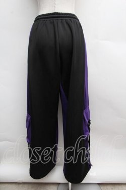 画像3: Amilige / バイカラー裾ポケットラインジャージパンツ  黒ｘ紫 S-25-12-13-050-PU-PA-AS-ZS