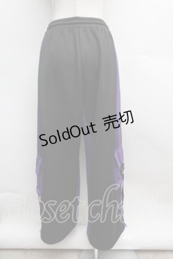画像3: Amilige / バイカラー裾ポケットラインジャージパンツ  黒ｘ紫 S-25-12-13-050-PU-PA-AS-ZS