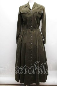 INGEBORG / コーデュロイワンピース  カーキ S-25-12-13-052-LO-OP-TK-ZS