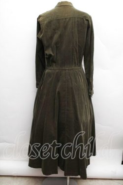 画像2: INGEBORG / コーデュロイワンピース  カーキ S-25-12-13-052-LO-OP-TK-ZS