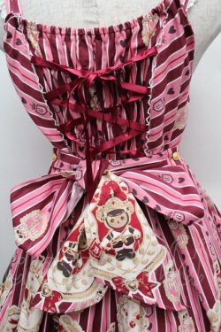 画像3: BABY,THE STARS SHINE BRIGHT / くまくみゃのRoyal Kingdom柄ジャンパースカートII  ピンク S-25-12-13-054-BA-OP-AS-ZS