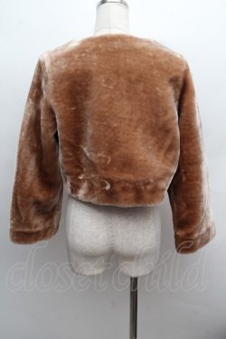 画像2: an another angelus / ファーショートボレロ  ブラウン S-25-12-13-055-CA-TO-AS-ZS