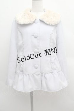 画像1: axes femme POETIQUE / 襟ファーリボンコート  ラベンダー S-25-12-13-056-AX-CO-HR-ZS