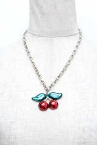 MILK / チェーンチェリーネックレス  赤 S-25-12-13-006-ML-AC-AS-ZS