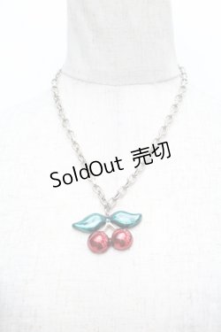 画像1: MILK / チェーンチェリーネックレス  赤 S-25-12-13-006-ML-AC-AS-ZS