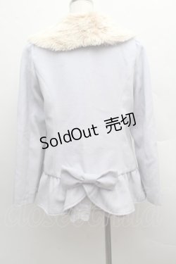 画像2: axes femme POETIQUE / 襟ファーリボンコート  ラベンダー S-25-12-13-056-AX-CO-HR-ZS