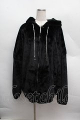 VOLAN&APHRODITE / ファーパーカー  黒 S-25-12-13-060-PU-CO-AS-ZS