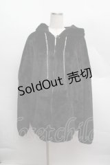 VOLAN&APHRODITE / ファーパーカー  黒 S-25-12-13-060-PU-CO-AS-ZS