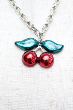 画像2: MILK / チェーンチェリーネックレス  赤 S-25-12-13-006-ML-AC-AS-ZS