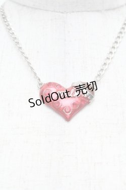 画像2: MILK / ハートチョコネックレス  赤 S-25-12-13-007-ML-AC-AS-ZS