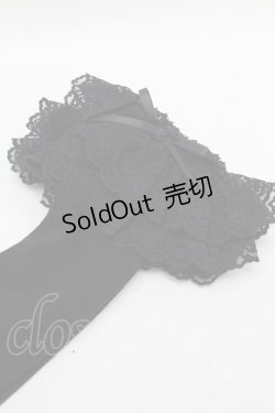 画像2: metamorphose / ラッセルレースハイソックス  黒 S-25-12-13-001-ME-ZA-AS-ZS