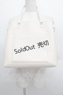画像2: MILK / リボントートバッグ  オフ S-25-12-13-009-ML-BG-AS-ZS