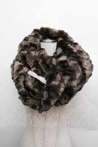 alice auaa / ファーロングスヌード  ベージュ S-25-12-13-011-AA-ZA-AS-ZS