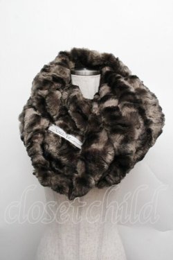 画像1: alice auaa / ファーロングスヌード  ベージュ S-25-12-13-011-AA-ZA-AS-ZS