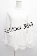 LIZ LISA / パフニットワンピース  白 S-25-12-13-014-LO-OP-HR-ZS