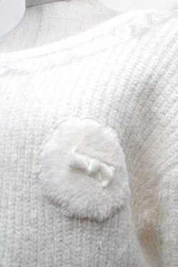 画像3: LIZ LISA / パフニットワンピース  白 S-25-12-13-014-LO-OP-HR-ZS