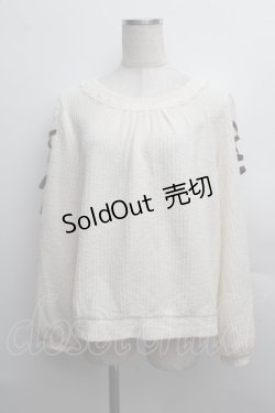 画像1: axes femme / 袖レースアッププルオーバー  オフ S-25-12-13-015-AX-TO-HR-ZS