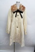 axes femme / 裾刺繍コート  オフ S-25-12-13-017-AX-CO-HR-ZS