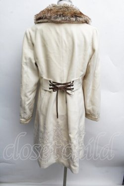 画像2: axes femme / 裾刺繍コート  オフ S-25-12-13-017-AX-CO-HR-ZS