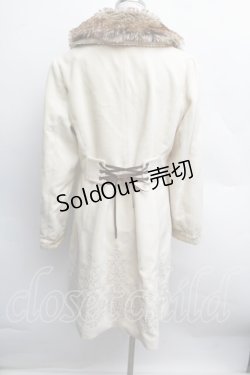 画像2: axes femme / 裾刺繍コート  オフ S-25-12-13-017-AX-CO-HR-ZTC042