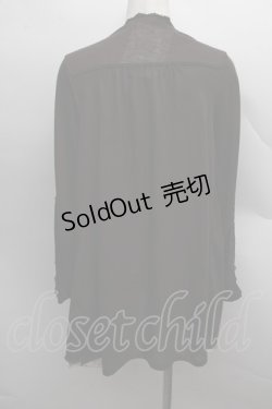 画像2: axes femme / レース切替カーディガン  ブラウン S-25-12-13-022-AX-BL-HR-ZS