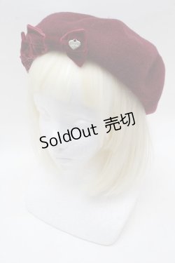 画像1: LIZ LISA / リボンベレー  ワイン S-25-12-13-003-LO-AC-HR-ZS