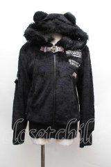 MAD / 猫耳ボアパーカー  黒 S-25-12-13-028-PU-TO-HR-ZS