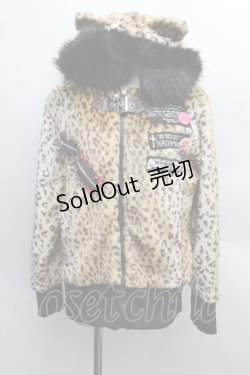 画像1: MAD / ねこみみレオパードファージャケット   S-25-12-13-029-PU-JA-HR-ZS