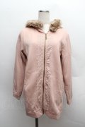 axes femme / ファー付ロングパーカー  ピンク S-25-12-13-033-AX-TO-HR-ZS