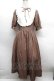 画像1: m petit by misako / ナシジムジキリカエワンピース M ブラウン S-25-12-13-035-LO-OP-AS-ZS (1)