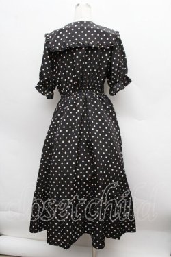 画像2: m petit by misako / 梨地水玉半袖ワンピース M 黒 S-25-12-13-036-LO-OP-AS-ZS