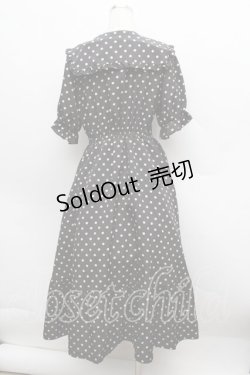 画像2: m petit by misako / 梨地水玉半袖ワンピース M 黒 S-25-12-13-036-LO-OP-AS-ZS