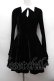 画像1: KILLSTAR / ベロアワンピース  黒 S-25-12-13-037-PU-OP-AS-ZS (1)