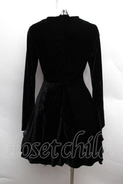 画像2: KILLSTAR / ベロアワンピース  黒 S-25-12-13-037-PU-OP-AS-ZS