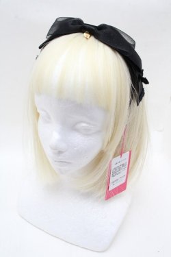 画像1: Angelic Pretty / SheerドットMichelleカチューシャ  黒 S-25-12-13-004-AP-AC-AS-ZS
