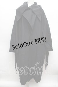 alice auaa / ショートスリーブロングジャケット  黒 S-25-12-13-038-AA-JA-AS-ZS