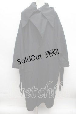 画像1: alice auaa / ショートスリーブロングジャケット  黒 S-25-12-13-038-AA-JA-AS-ZS