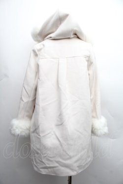 画像2: Swankiss / ファー付きフードロングコート  オフ S-25-12-15-046-CA-CO-HR-ZS
