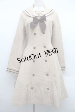画像1: Innocent World / セーラー刺繍コート  ベージュ S-25-12-15-049-IW-CO-HR-ZS