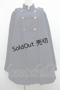 axes femme / ナポレオンマント風コート  紺 S-25-12-15-050-AX-CO-HR-ZS