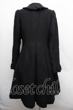 画像2: Moi-meme-Moitie / フリルコート  黒 S-25-12-15-055-MO-CO-HR-ZS