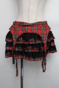 Drug Honey / タータンチェックスカート  赤 S-25-12-15-059-PU-SK-AS-ZS
